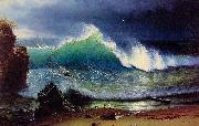 Albert Bierdstadt The Shore of the Turquoise Sea painting